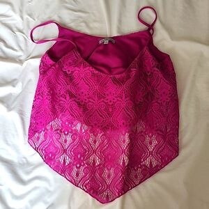 Beautiful fuchsia cropped tank